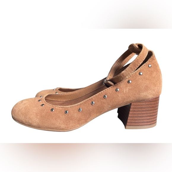 EuroSoft By Sofft Womens Devi Brown Suede Leather Ankle Strap Block Heel Size 7 - Picture 6 of 12